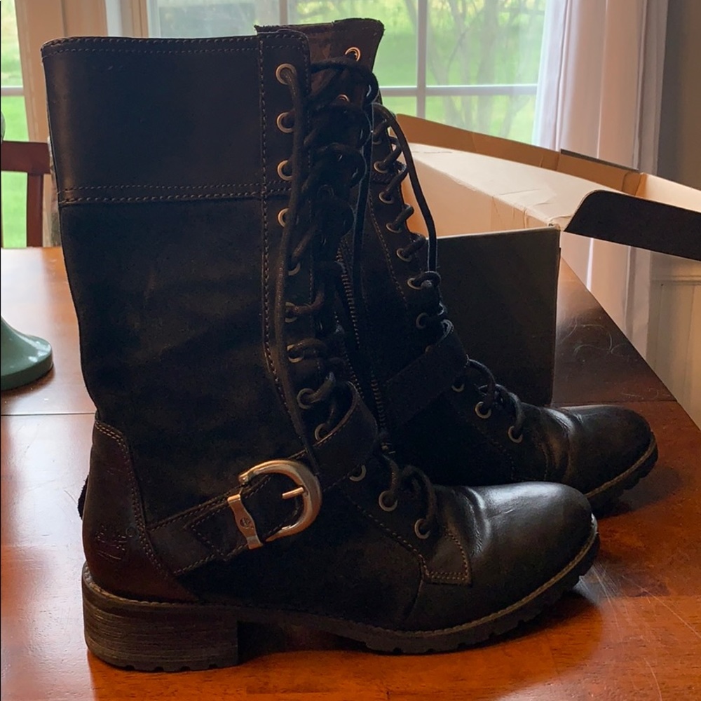 Combat boots worn once
